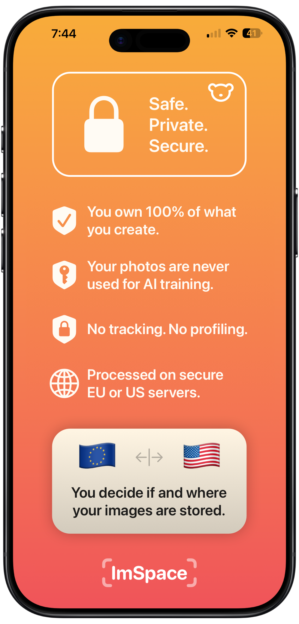 Private and secure by design